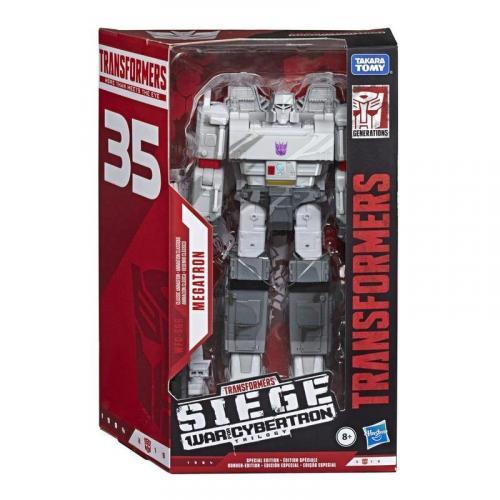 Hasbro Transformers SIEGE 35th Voyager Classic Animation Megatron Action Figure